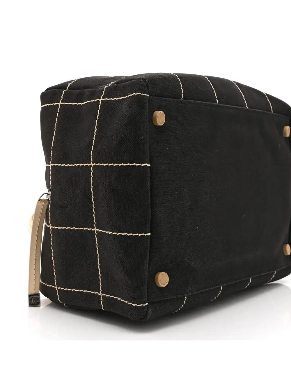 Chanel Canvas Square Stitched Cc Boston #328858C99B